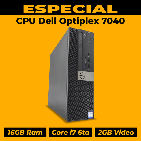 ESPECIAL CPU Dell 7040 Core I7 6ta 16gb Ram 2GB AMD