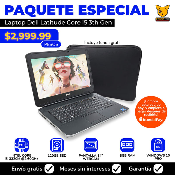 PAQUETE ESPECIAL Laptop Economica Core i5 8GB Ram 120GB Ssd
